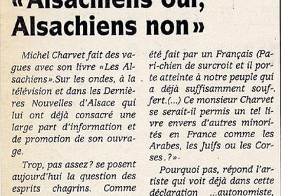 Article DNA — Alsachiens oui, Alsachiens non